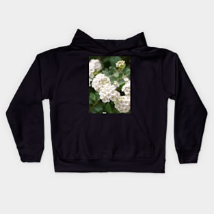 White flowers closeup Kids Hoodie